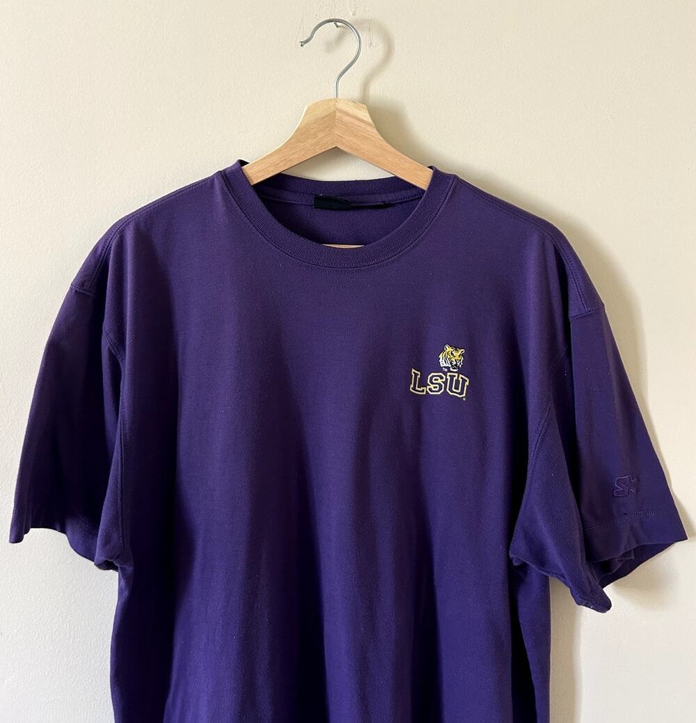 Vintage 90s Purple Starter Louisiana State University LSU Short-Sleeve T-shirt